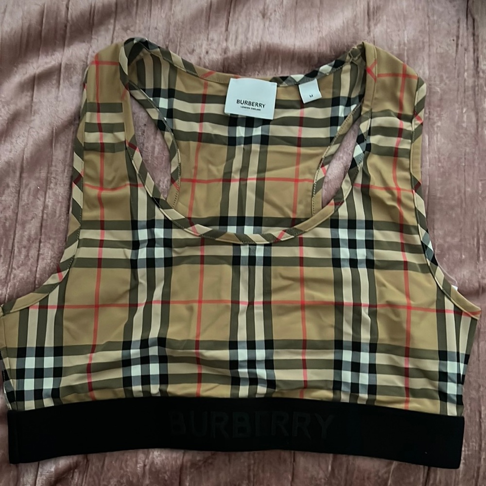 Burberry cropped top /Sports bra